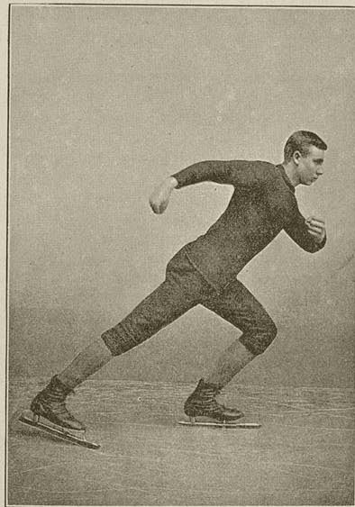 Marten Kingma als hardrijder, 1892